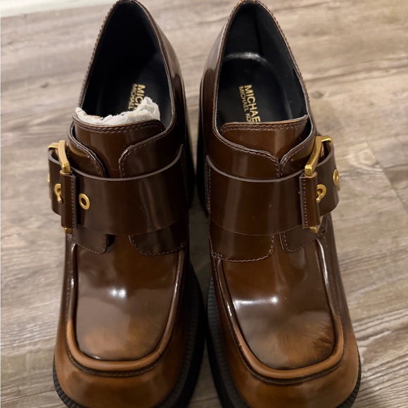 Michael Kors Brown Heeled Loafer - Picture 3 of 3